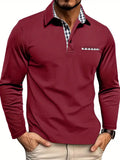 Men’S Long-Sleeved Shirt – Collar and Button Design