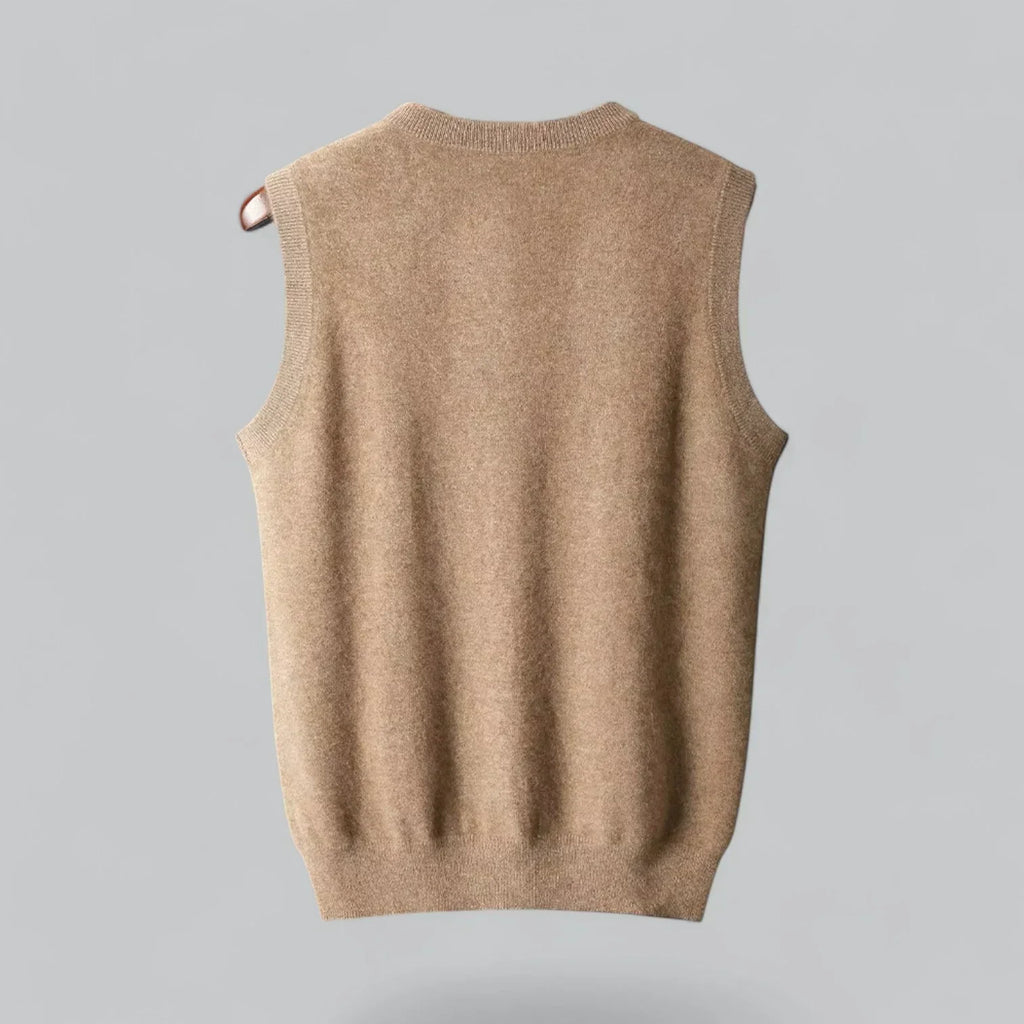 Men’S Wool V Neck Sweater Vest Timeless Comfortable Layering Knitwear Smart Casual Outfit