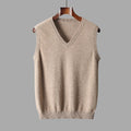 Men’S Wool V Neck Sweater Vest Timeless Comfortable Layering Knitwear Smart Casual Outfit